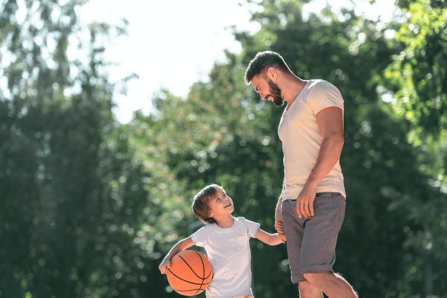 summer-man-son-playing-basketball support for your joints