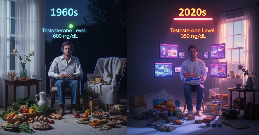 testosterone levels years ago vs today
