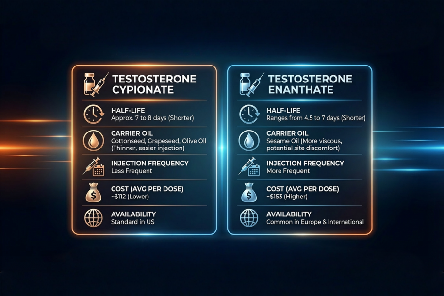 Testosterone Cypionate vs Enanthate: Which Is More Effective in 2026?