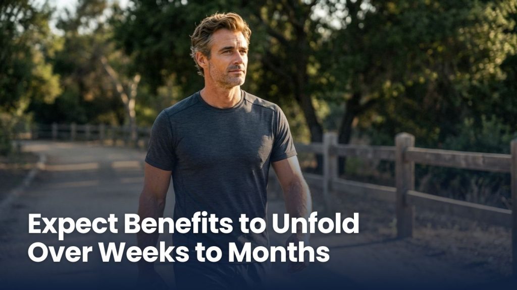 Expect benefits to unfold over weeks to months:
