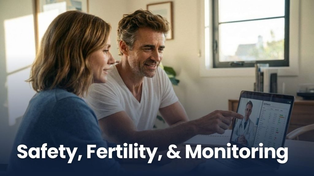 Safety, fertility, and monitoring:
