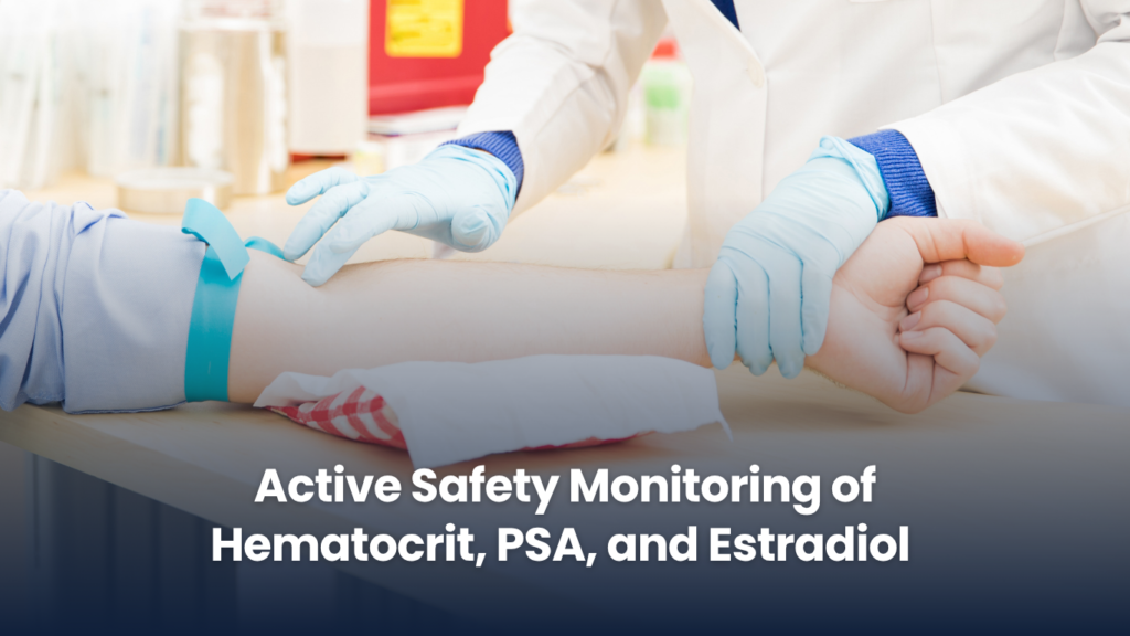 Active Safety Monitoring of Hematocrit, PSA, and Estrogen