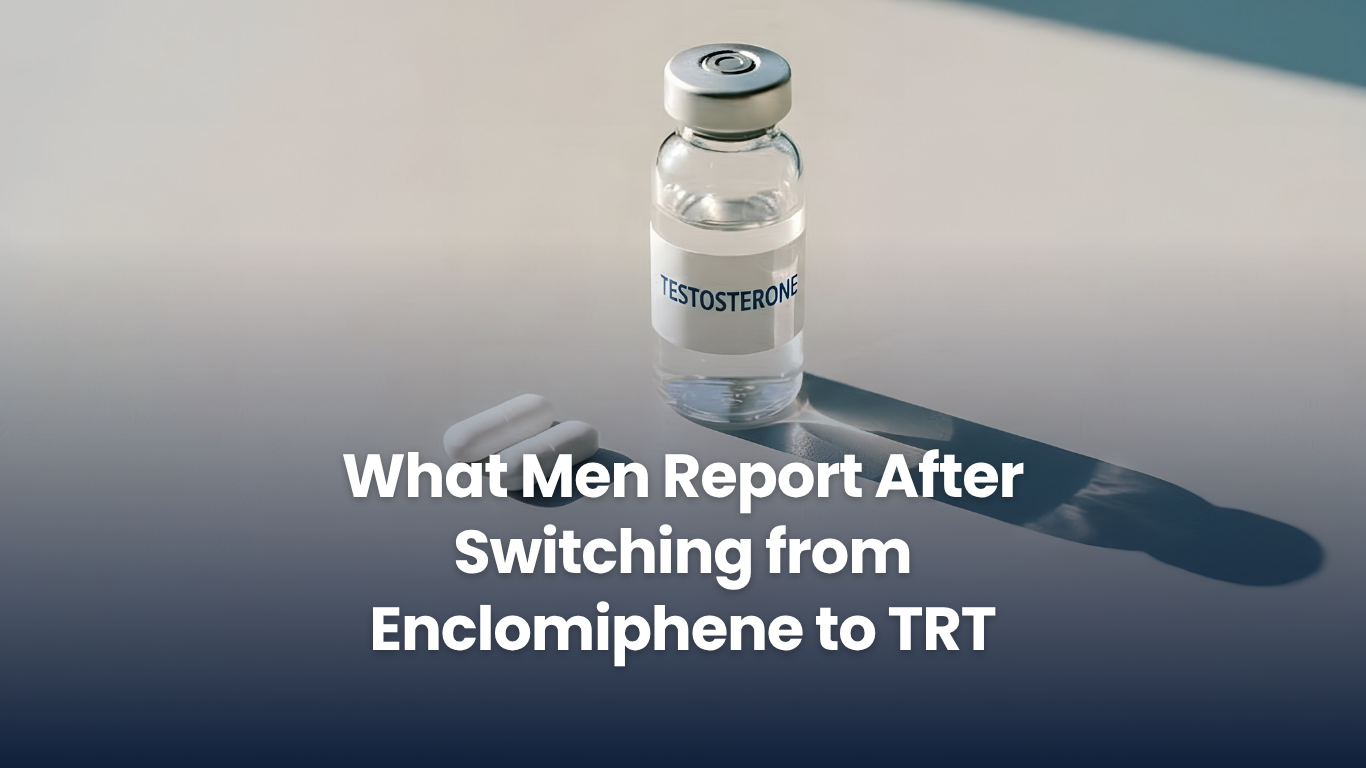 What Men Report After Switching from Enclomiphene to TRT
